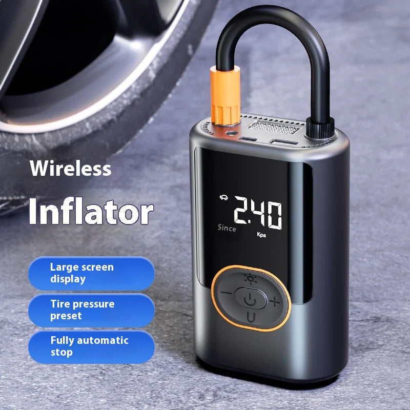 Portable Tire Inflator – Electric Air Pump with LED Display