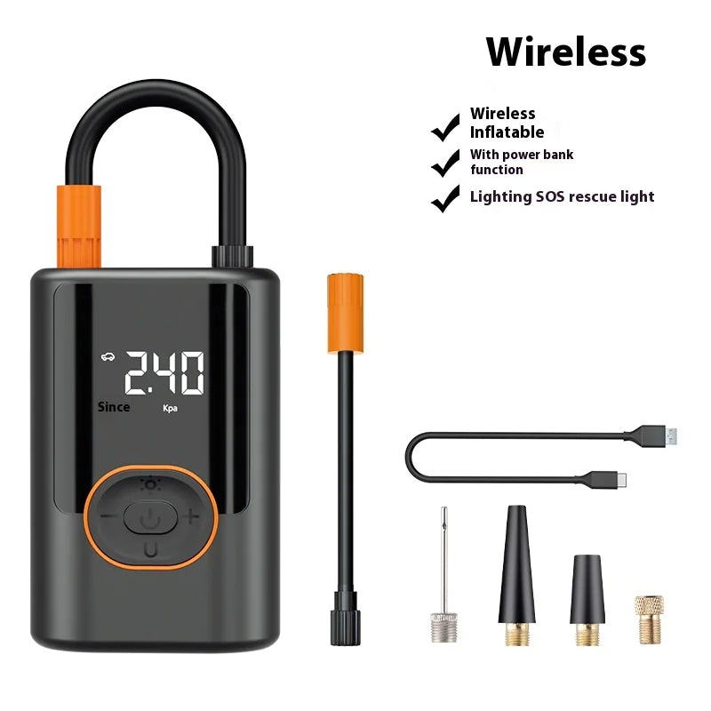 Portable Tire Inflator – Electric Air Pump with LED Display